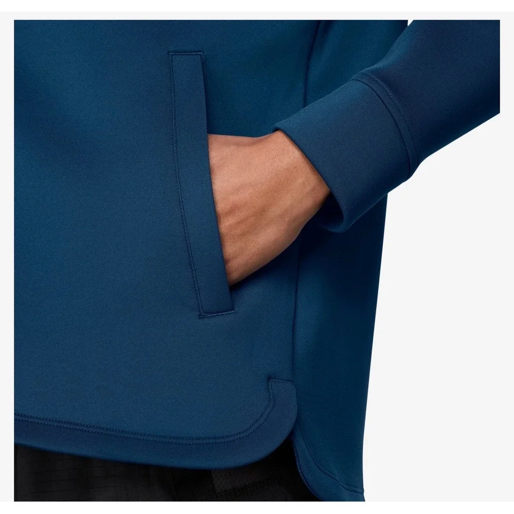 Nike women's hoodie Medium Sabrina full zip dri-fit NWT teal‎ blue jacket